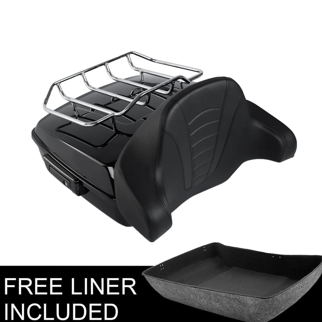 Chopped Trunk Pad Mount Rack for Harley Street Road Glide King (2014–2025)