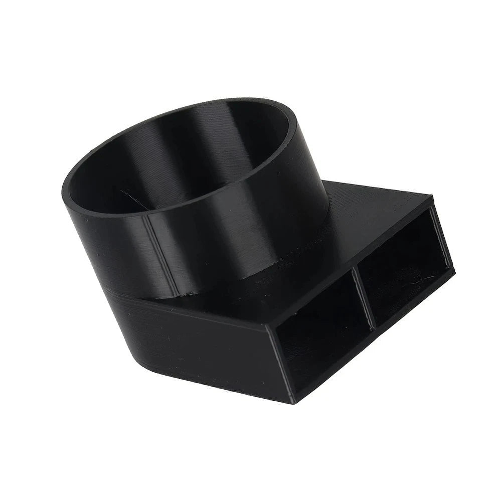 Air Guidance Deflector for RV Boat Radiator Outlet 55mm Black Plastic