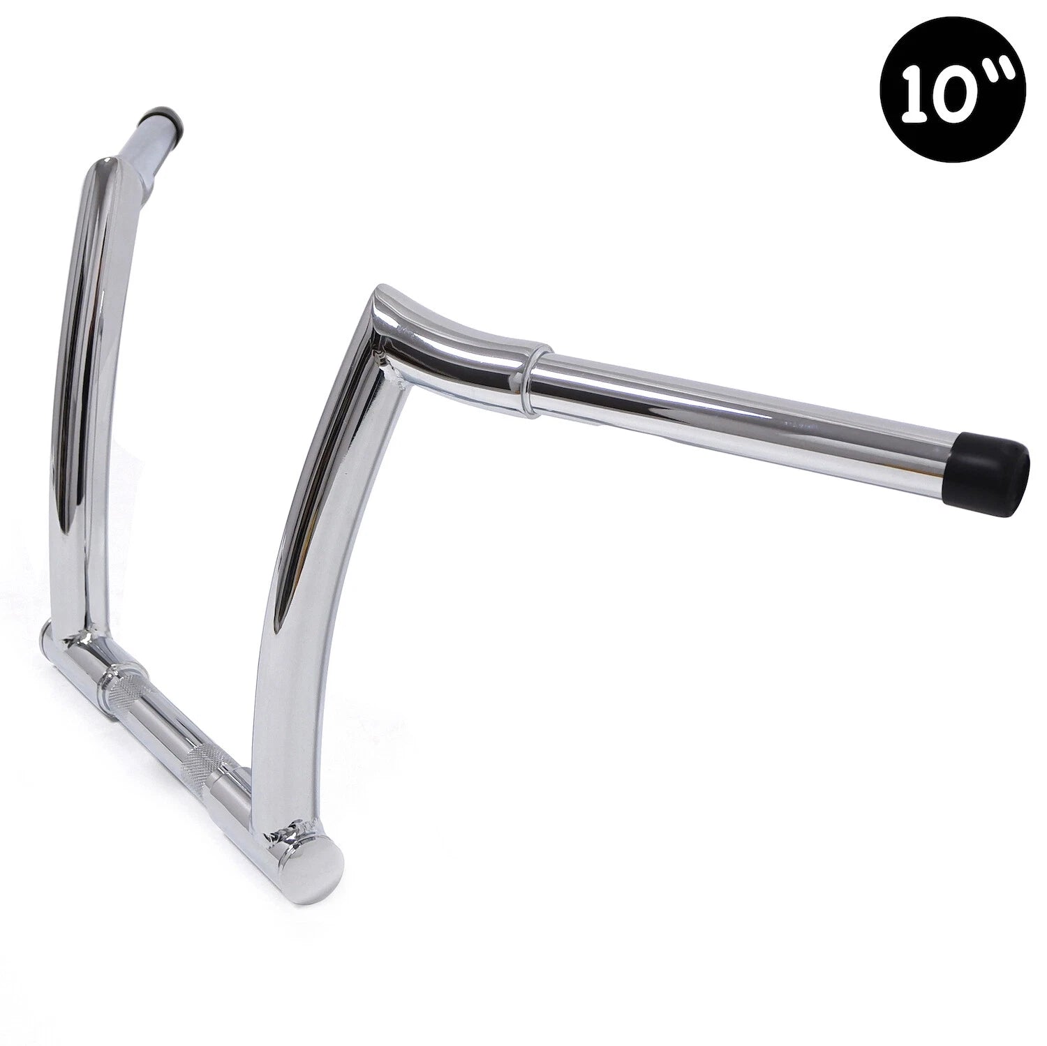 10'' Chrome Chizeled Z-Bar Handlebars for Harley FLD (2012–2016) FXDB (2013–2017)