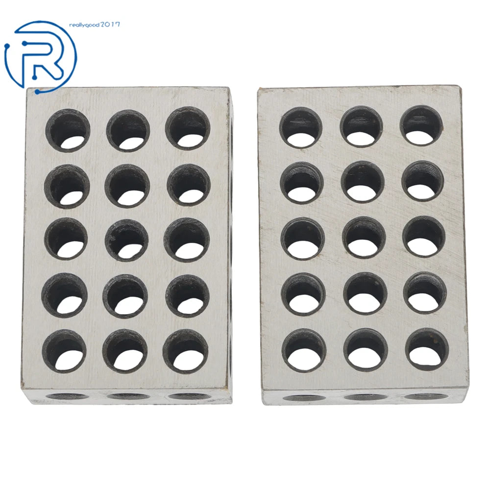 Set of 10 Precision 1/8 × 5" 23 Hole 1-2-3 Blocks for Automotive Use
