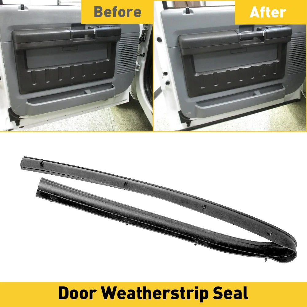Set of 2 Door Lower Weatherstrip Seals for Ford Super Duty (1999–2016)