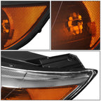 Set of 2 Projector Headlights for Kia Sorento (2011–2013) - Black Housing