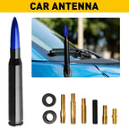 Short Bullet Antenna for Ford F150 (2015–2023) - Black Blue Heavy Gauge CNC