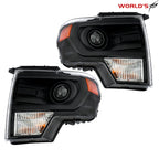 HID Projector Headlights for Ford F150 (2013–2014) Black Trim Pair