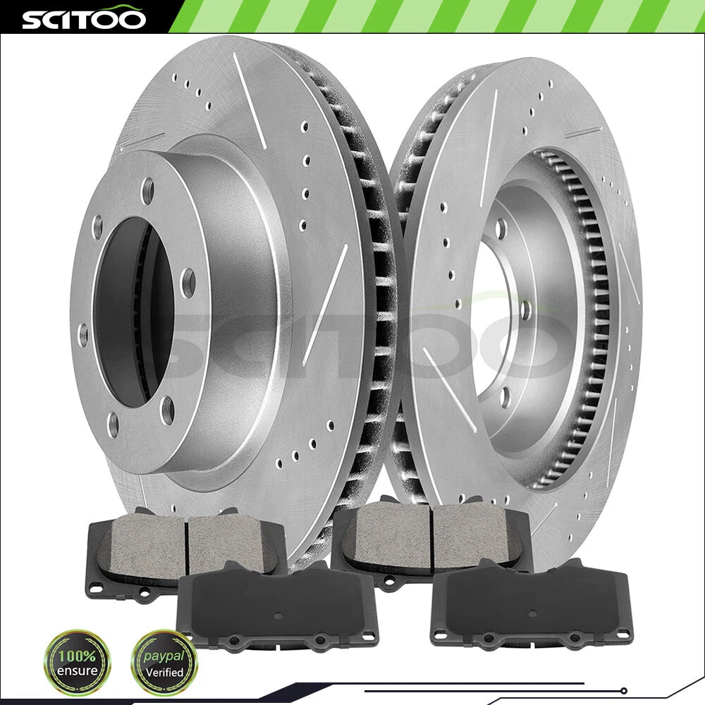 Front Brake Rotors & Ceramic Pads for Toyota FJ Cruiser (2007–2014)