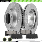 Front Brake Rotors & Ceramic Pads for Toyota FJ Cruiser (2007–2014)