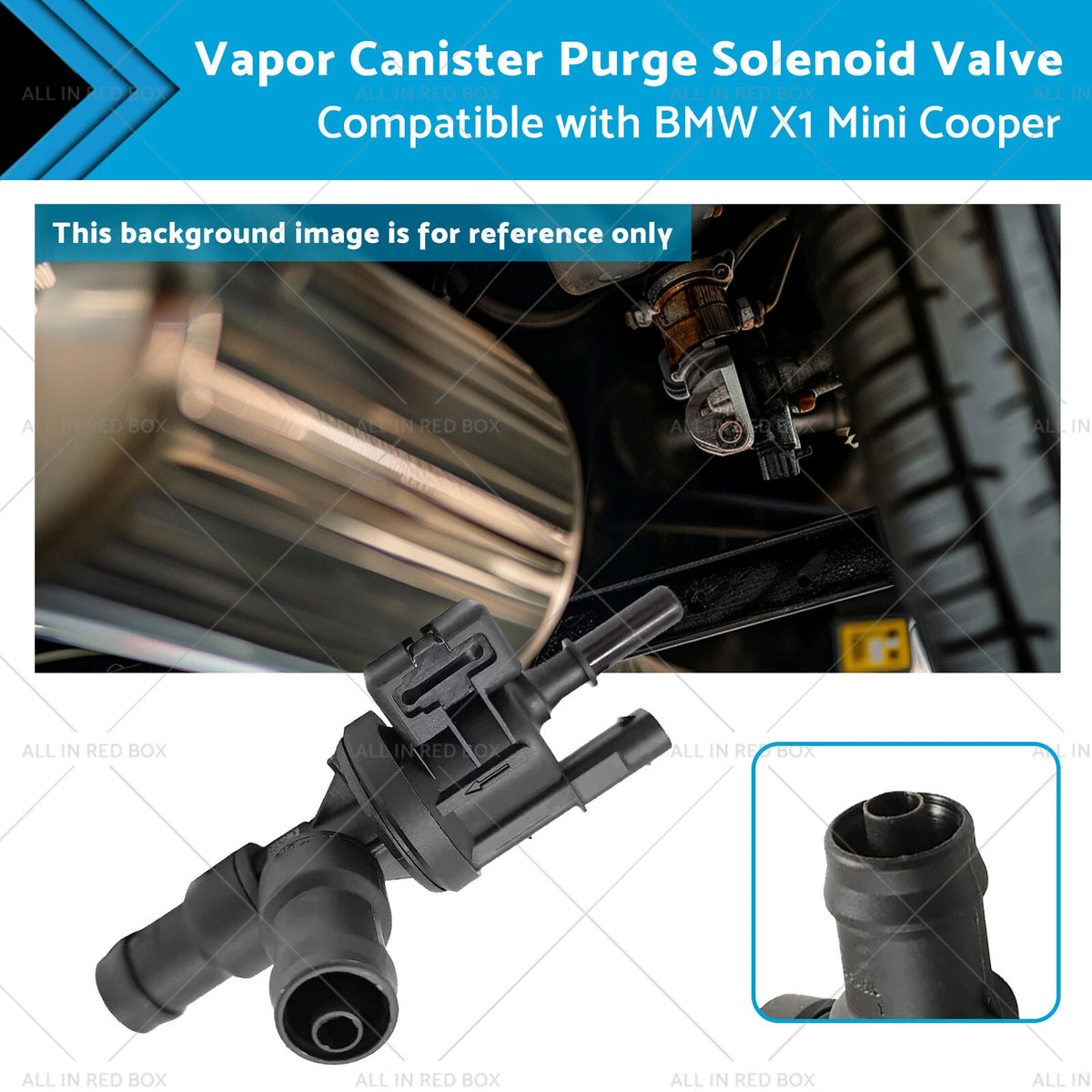 Vapor Canister Purge Solenoid Valve for BMW X1 Mini Cooper (2011–2015) 13907614013