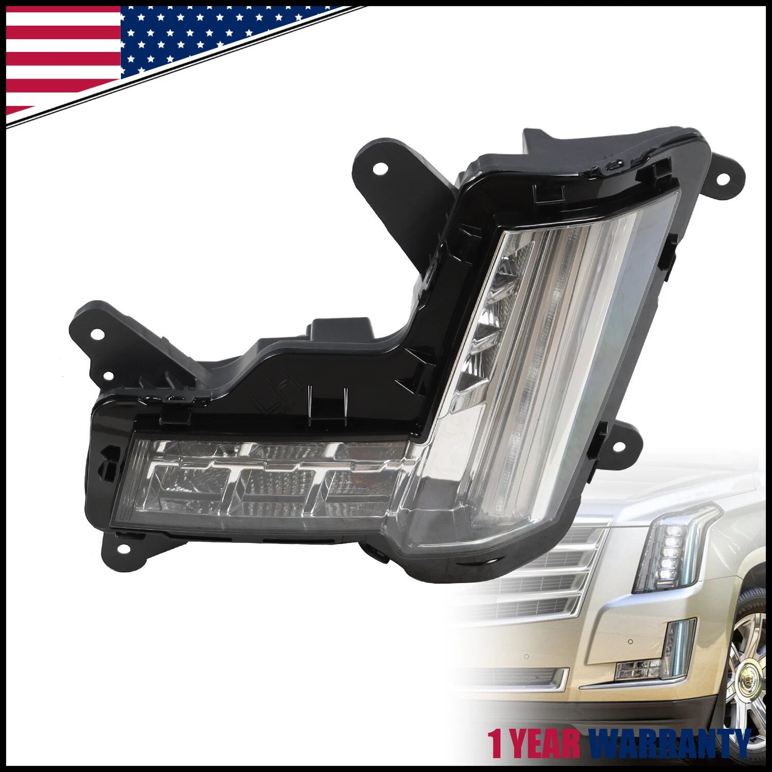 LED Bumper Fog Light Lamp for Cadillac Escalade (2015–2020)