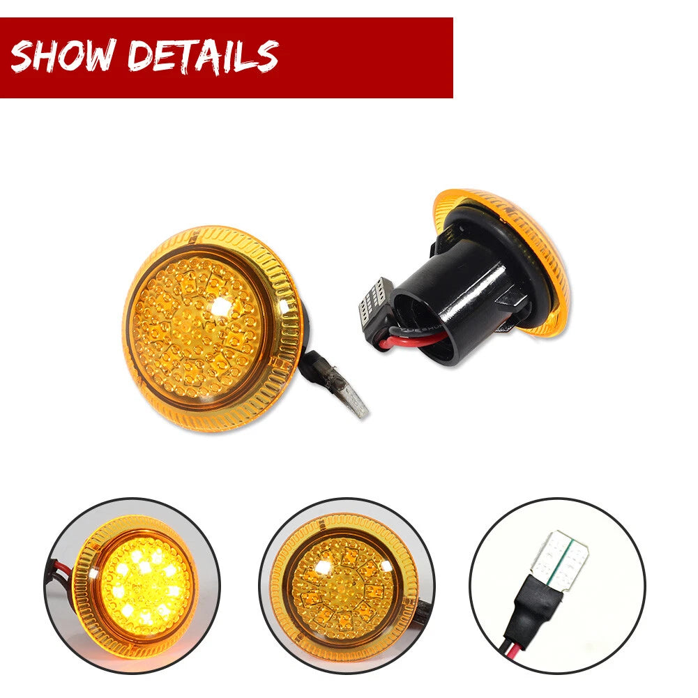 Amber LED Front Side Marker Lights for Ford Transit Connect (2010–2021)