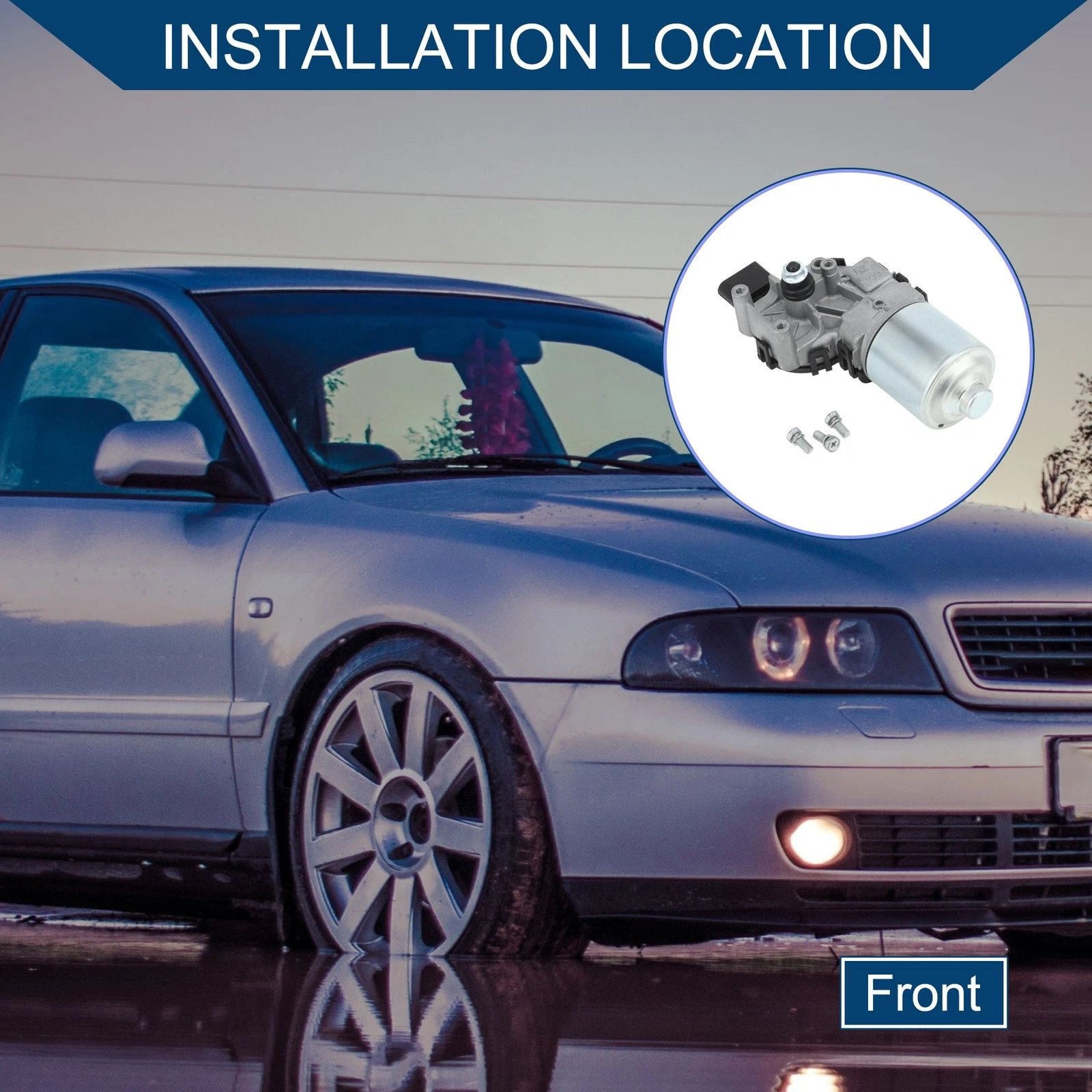 Front Windshield Wiper Motor for Audi A4 B5 Avant (1994–2001) No. 8E1955119