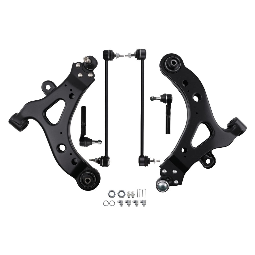 Set of 6 Front Lower Control Arms Sway Bar Links for Chevy Uplander (2005–2009)