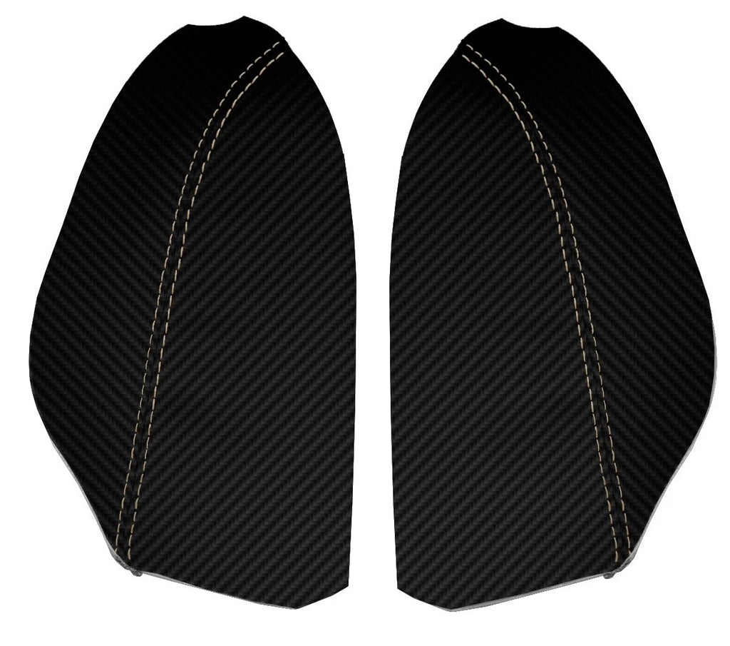Armrest Door Panel Cover for Lexus GX 470 (2003–2007) Carbon Beige Stitch