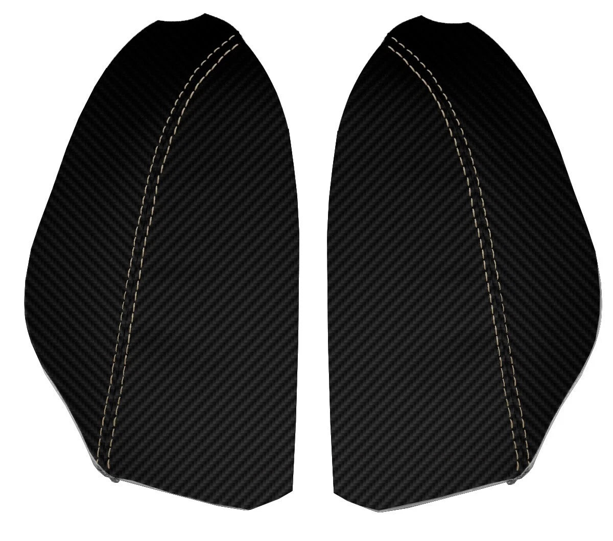 Armrest Door Panel Cover for Lexus GX 470 (2003–2007) Carbon Beige Stitch