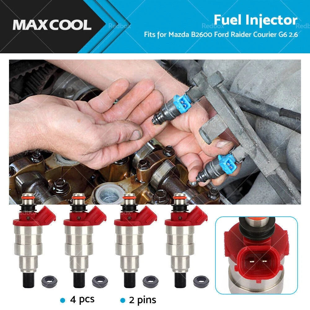 4X Fuel Injector for Mazda 3 6 B2600 MX-5 RX-8 Ford Raider 2.6L