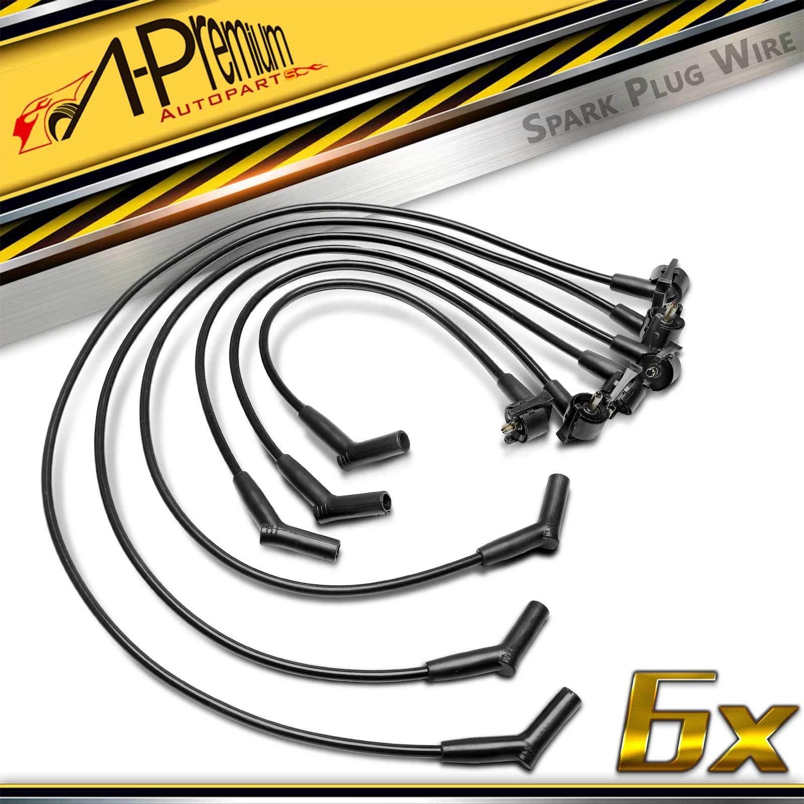 Set of 6 Spark Plug Wire Sets for Ford Windstar V6 (1995–2003)