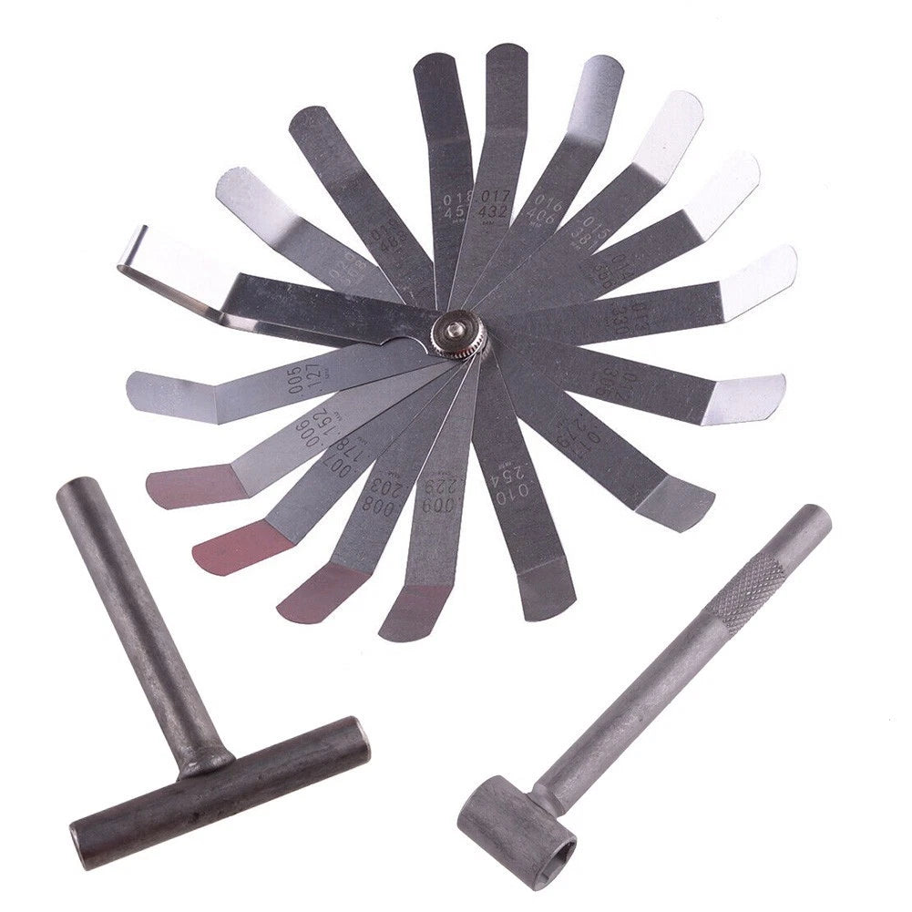Valve Screw Adjusting Tool & Feeler Gauge Set for Motorcycle