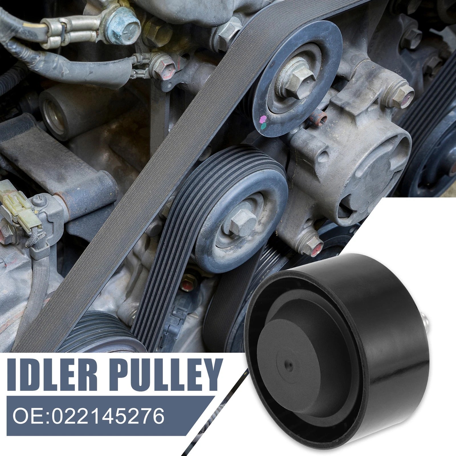 Drive Belt Idler Pulley for Volkswagen CC (2009–2016) 022145276