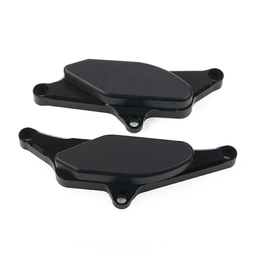 Black Engine Slider Crash Protector Pads for Yamaha Vmax 1700 (2009-2018)