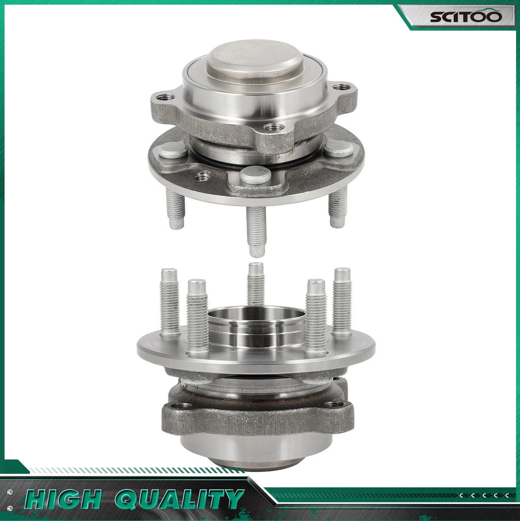 2X Front Wheel Bearing Hubs for Ford Jaguar XF XE (2016–2024) RWD