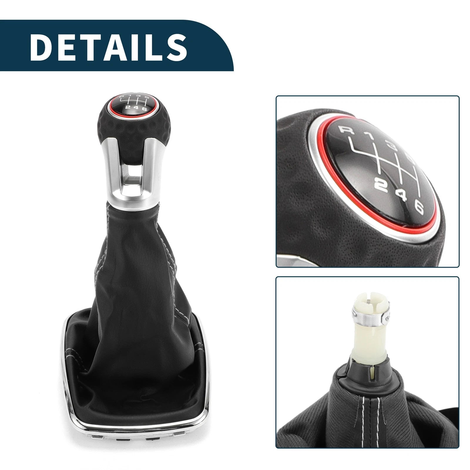 6 Speed Gear Shift Knob with Cover for Volkswagen Jetta Bora (1999–2004)