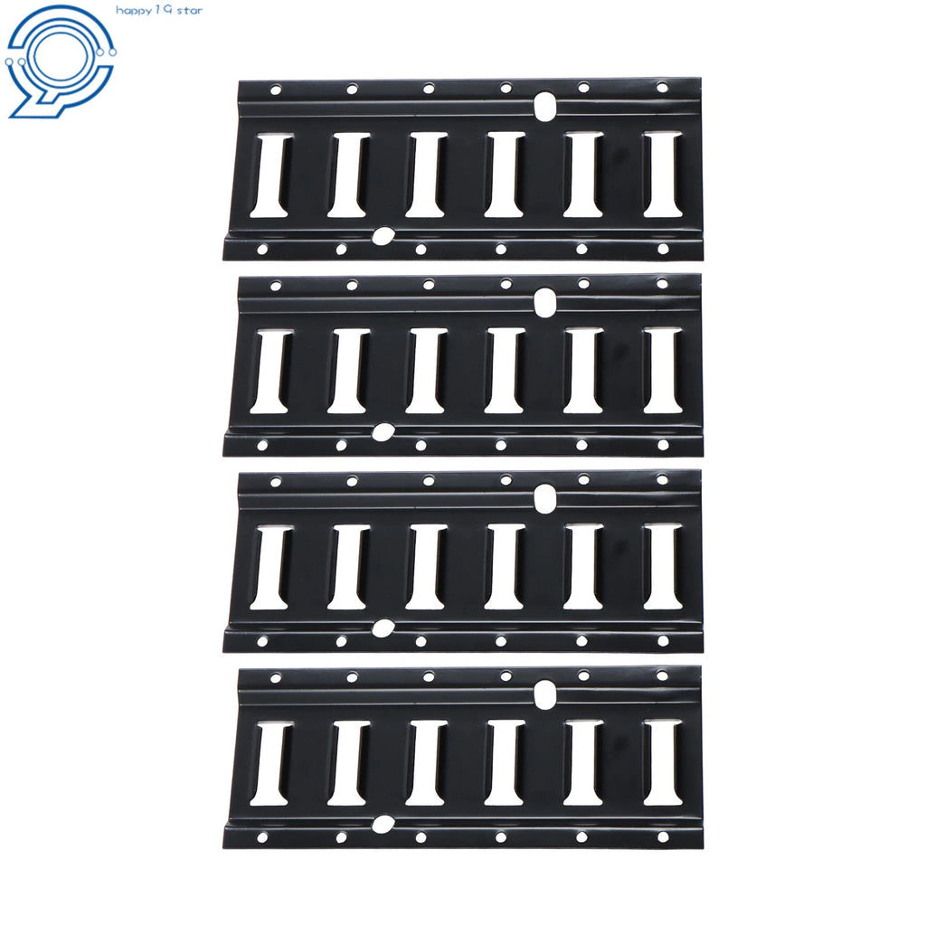 Set of 4 E-Tracks for Cargo Tie Down Rails in Pickup Trucks RV (1 ft)