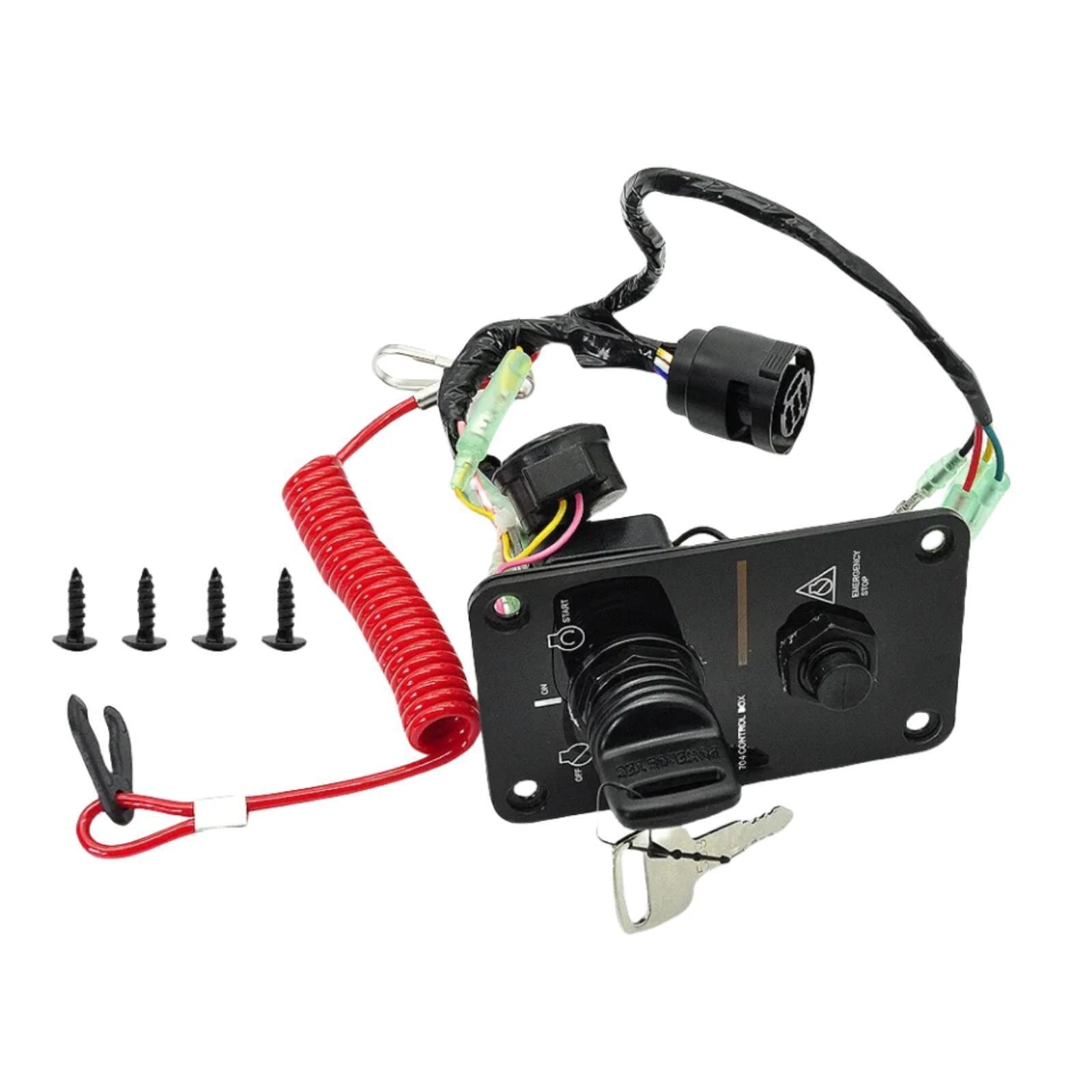 Key Switch Assembly Panel for Yamaha Outboard (704-82570-12-00)