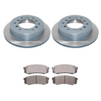 DuraGo Rear Rotors & Advics Ceramic Disc Brake Pads Kit for 4Runner FJ Cruiser (2003–2023)