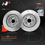 Front Drilled Brake Rotors for Jeep Grand Cherokee Dodge Durango (2011–2020)