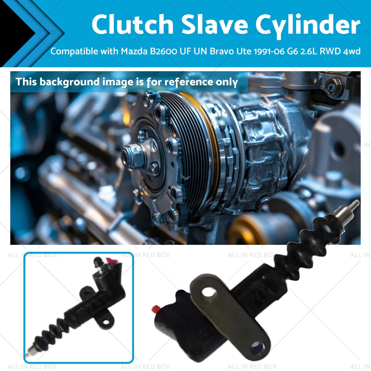 Clutch Slave Cylinder for Mazda B2600 UF UN Bravo (1991–2006) G6 2.6L RWD
