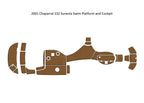 EVA Foam Teak Flooring Pad for Chaparral 232 Sunesta (2001)