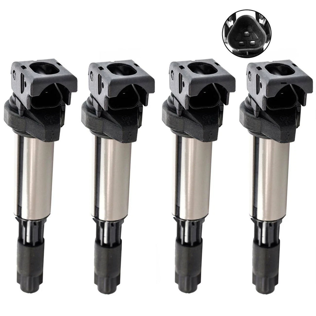 Set of 4 Ignition Coils for BMW X5 Z4 M3 325Ci 760Li (2002–2010)