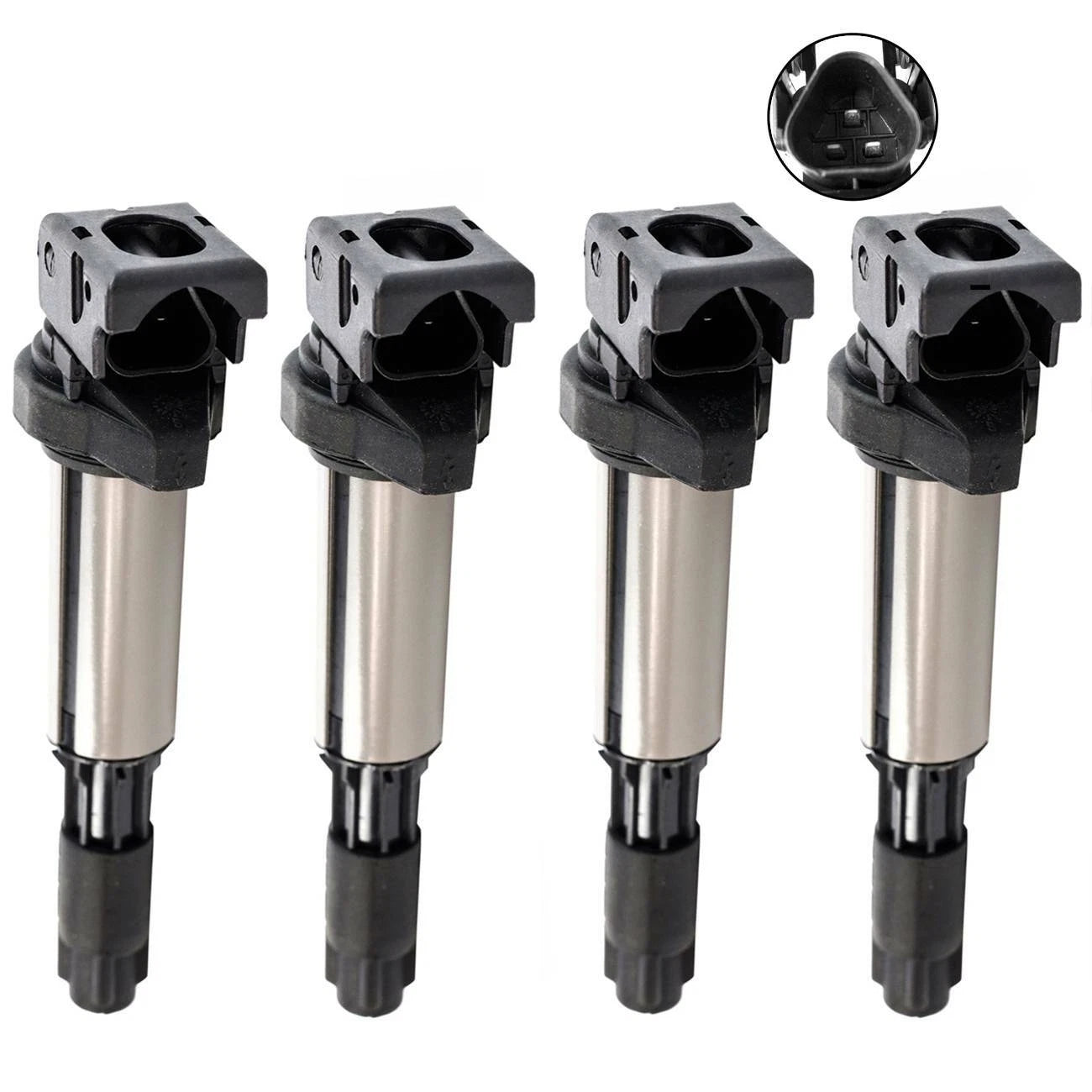 Set of 4 Ignition Coils for BMW X5 Z4 M3 325Ci 760Li (2002–2010)