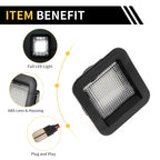 2X License Plate Light Tag Lamp for Ford F-150 (2015–2023) White Lens
