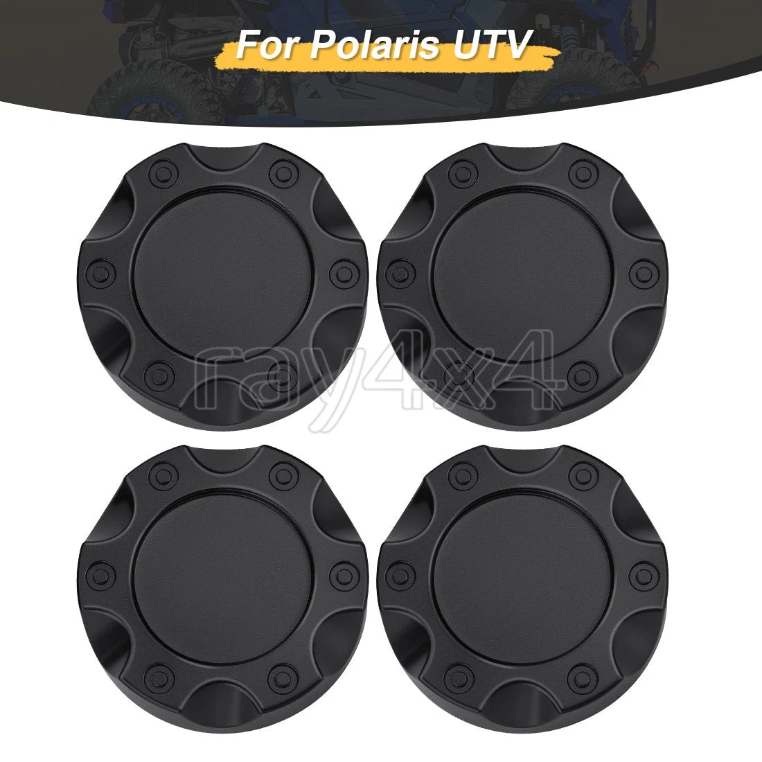 Set of 4 Rim Caps for Polaris RZR XP 1000 (2017–2022)