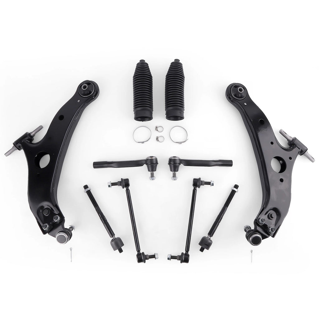 Front Control Arms Tie Rods Sway Bar Links for Toyota Sienna 2004-2010 Complete