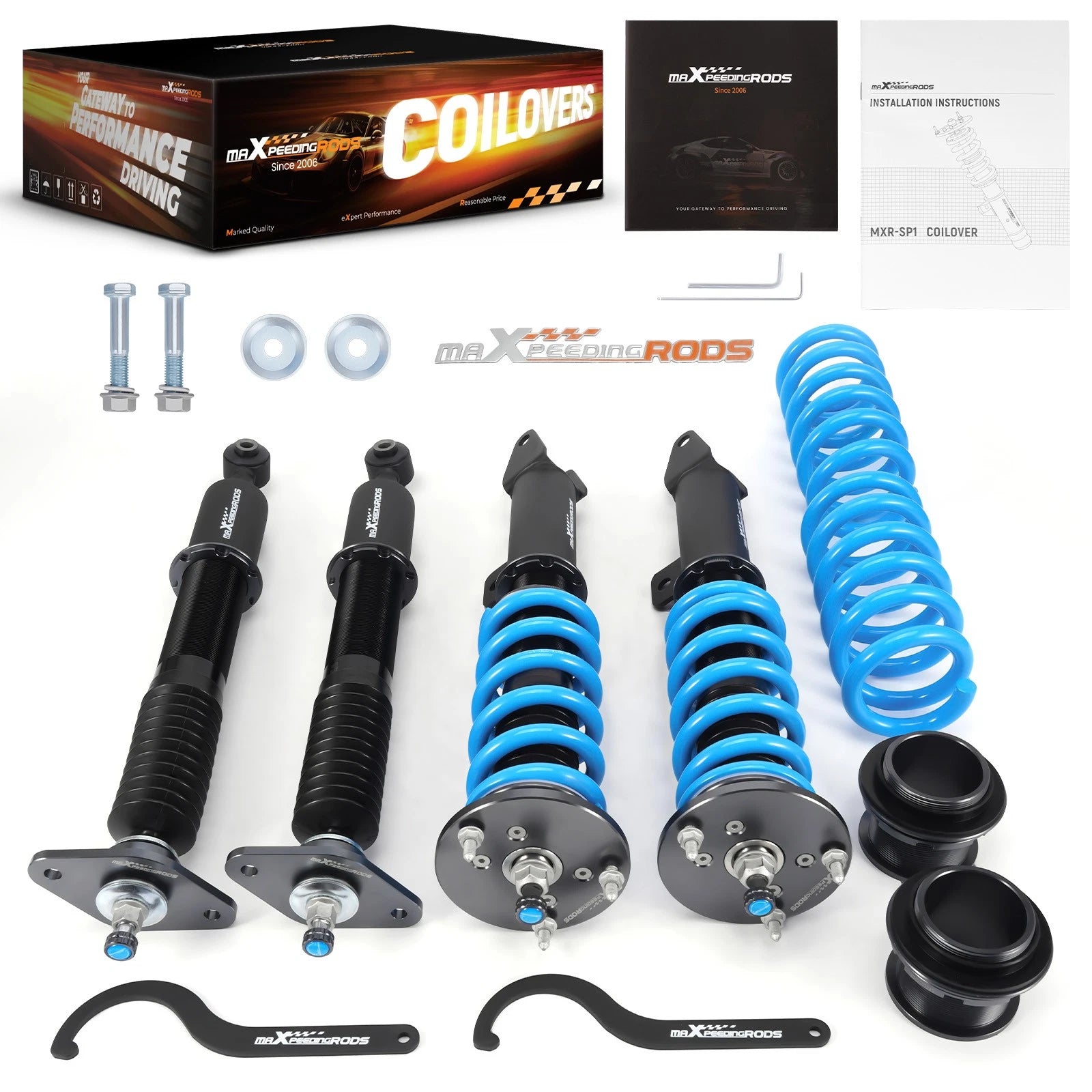 24 Level Coilover Shocks Kit for Dodge Charger/Challenger (2006–2010)