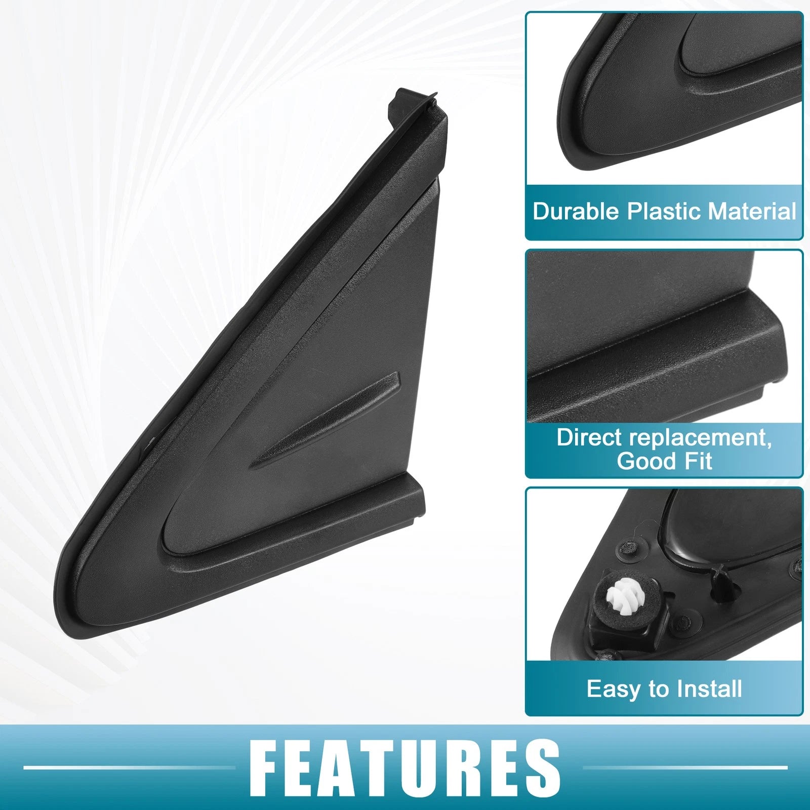 Front Left Door Mirror Corner Fender Triangle Cover for Toyota Corolla (2019–2021)