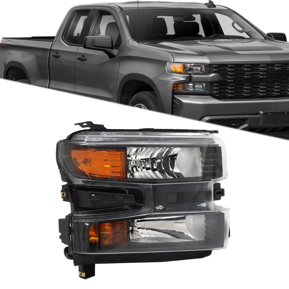 Headlight Assembly for Chevy Silverado (2019–2021) Halogen Passenger Side