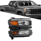 Headlight Assembly for Chevy Silverado (2019–2021) Halogen Passenger Side