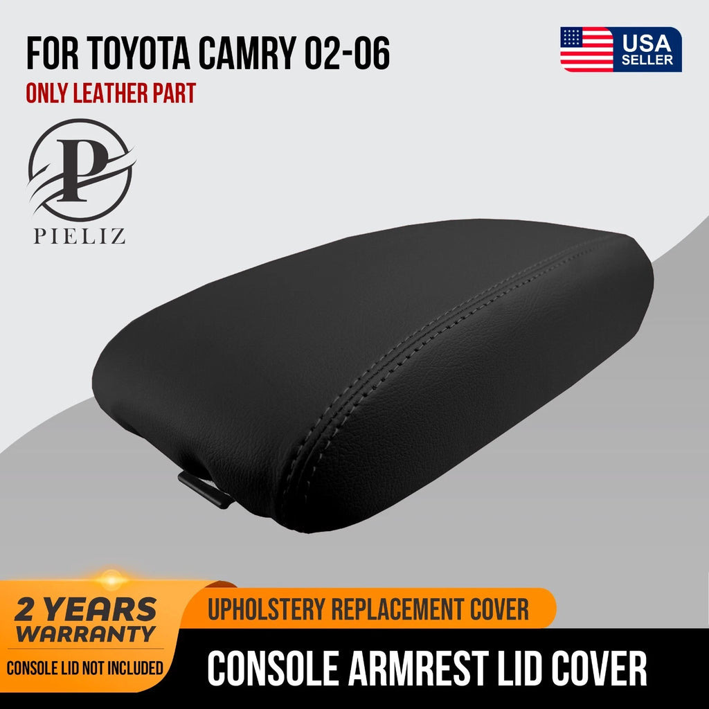 Leather Console Lid Pull Over Armrest Cover for Toyota Camry (2002–2006)