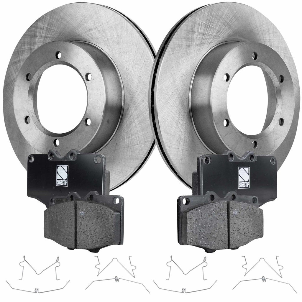 Disc Brake Rotor and Pad Kit for Toyota Pickup (1986–1988)