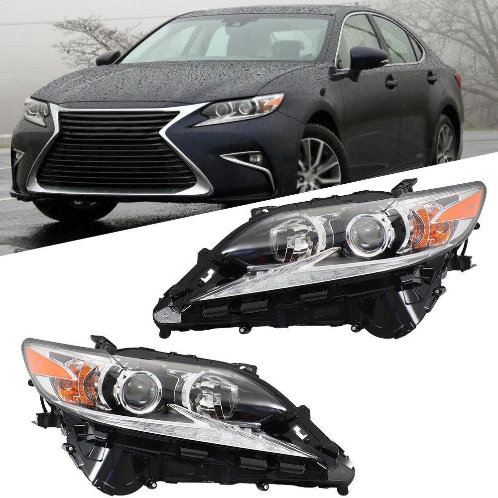 Headlight Assembly for Lexus ES350 ES300H (2016–2018) w/LED DRL Halogen