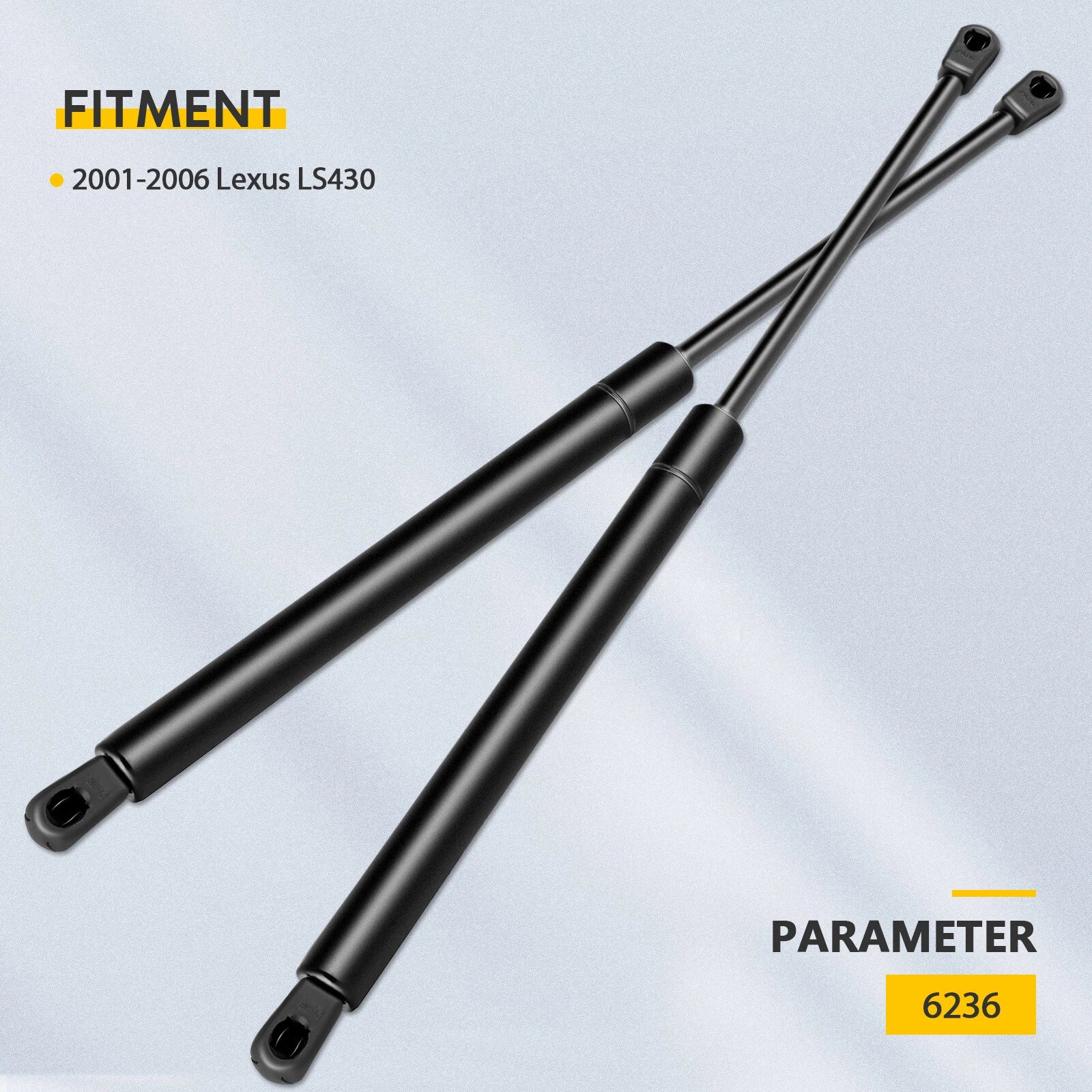 2X Front Hood Lift Supports for Lexus LS430 (2001–2006)