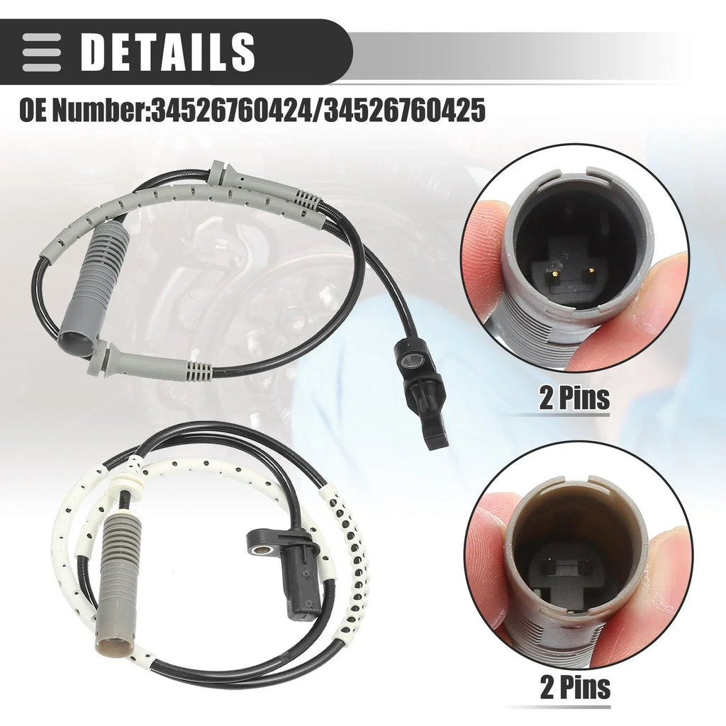 Front Rear Left Right ABS Sensor for BMW 128i 4pcs