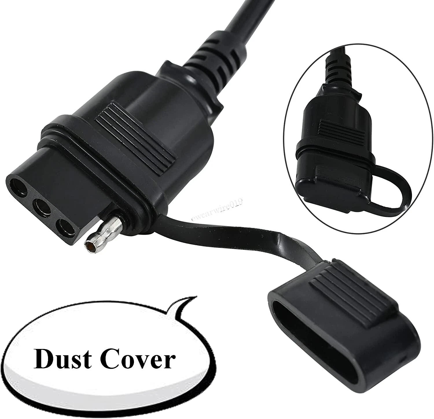 4-Way Trailer Light Extension Wire Connector for Universal Use (5 Feet)