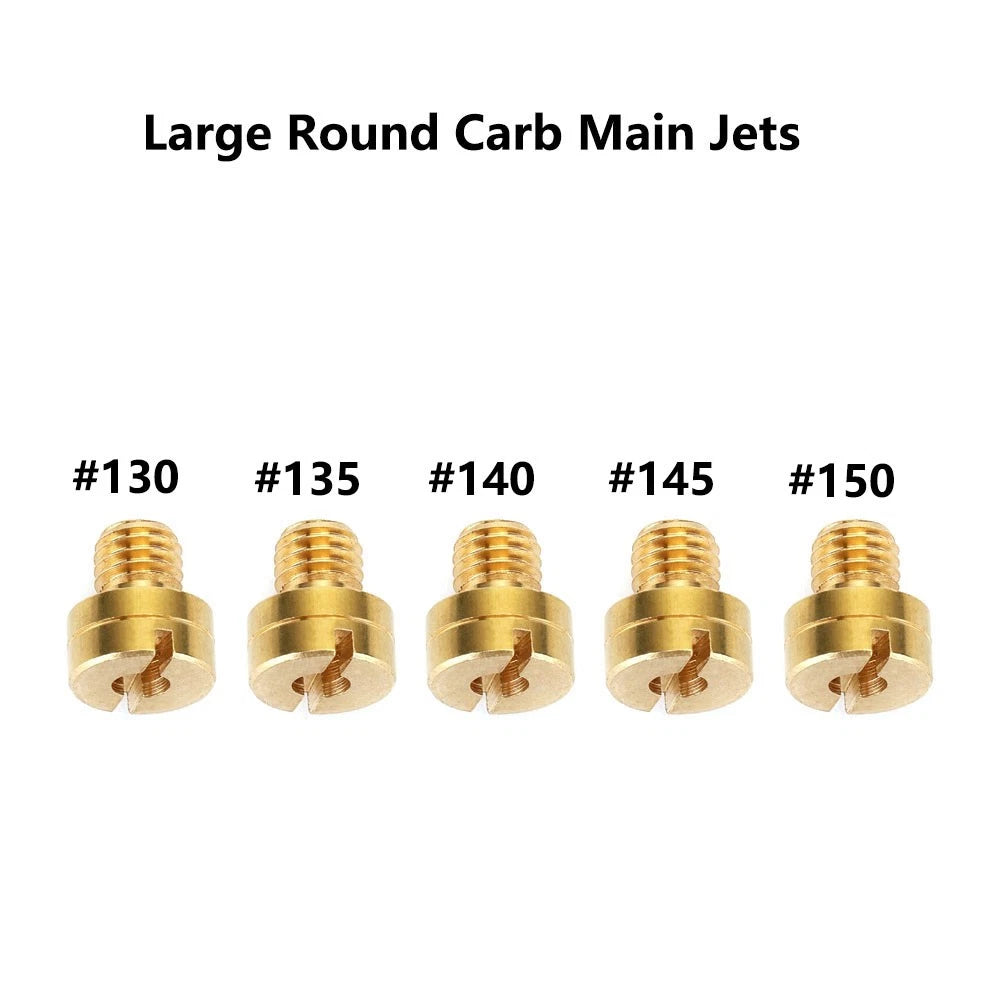 5pcs Carb Main Jets for Mikuni #130 #135 #140 #145 #150