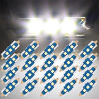 20x 31mm LED Bulb Dome Lights for Car Interior (Festoon) 3030 3 SMD