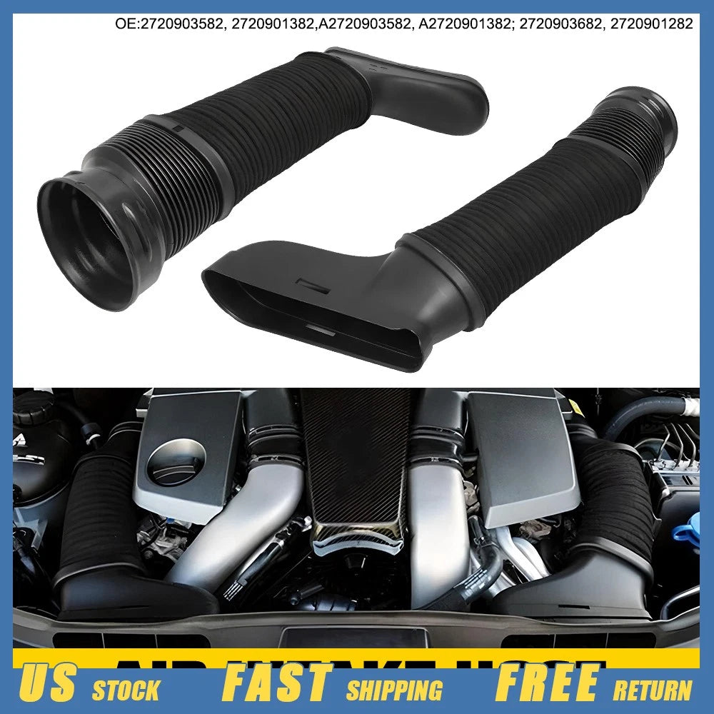 Pair of Air Intake Inlet Duct Hose for Mercedes-Benz C350 (2008–2011)