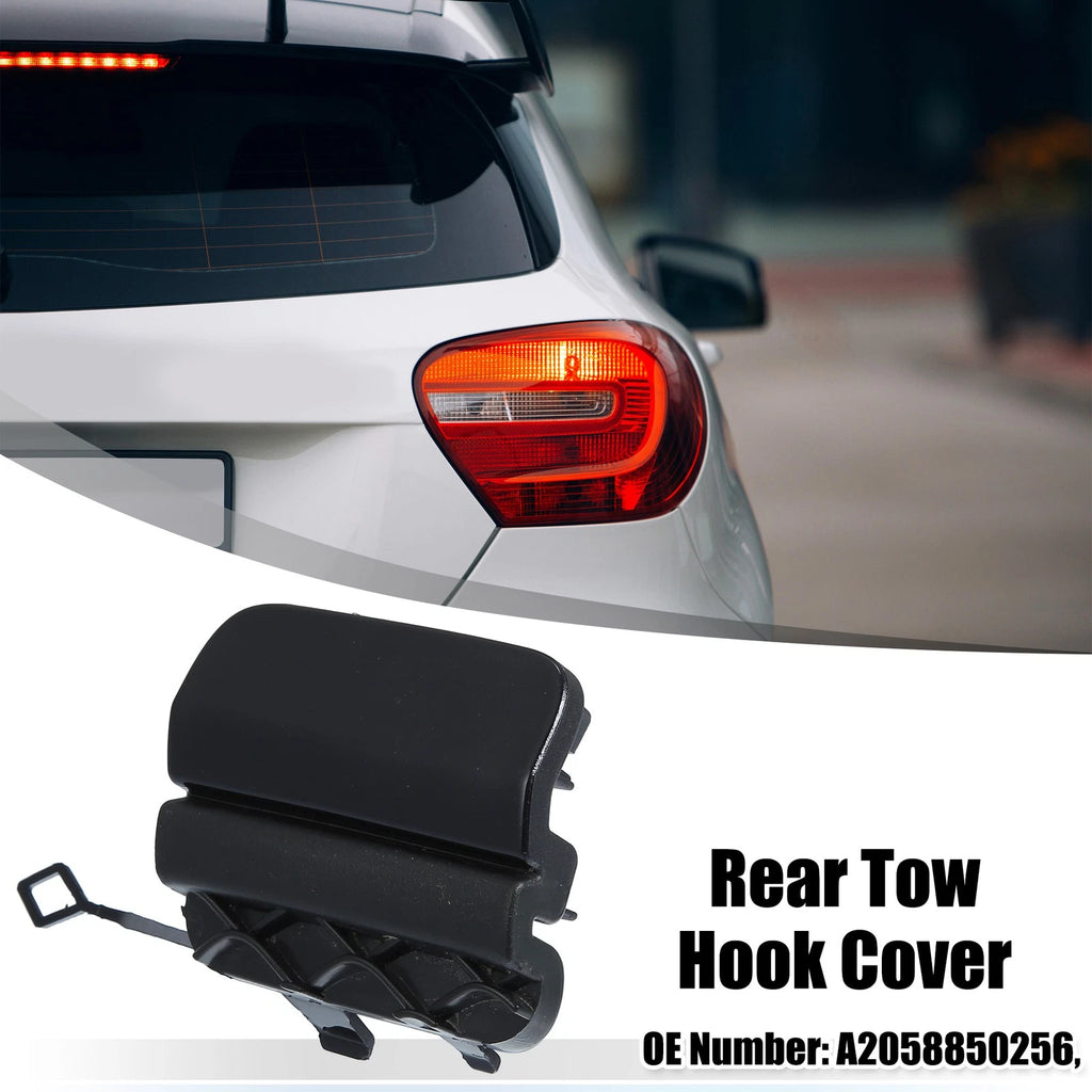 Rear Bumper Tow Hook Eye Hole Cover for Mercedes-Benz W205 (2015–2020) Dark Blue