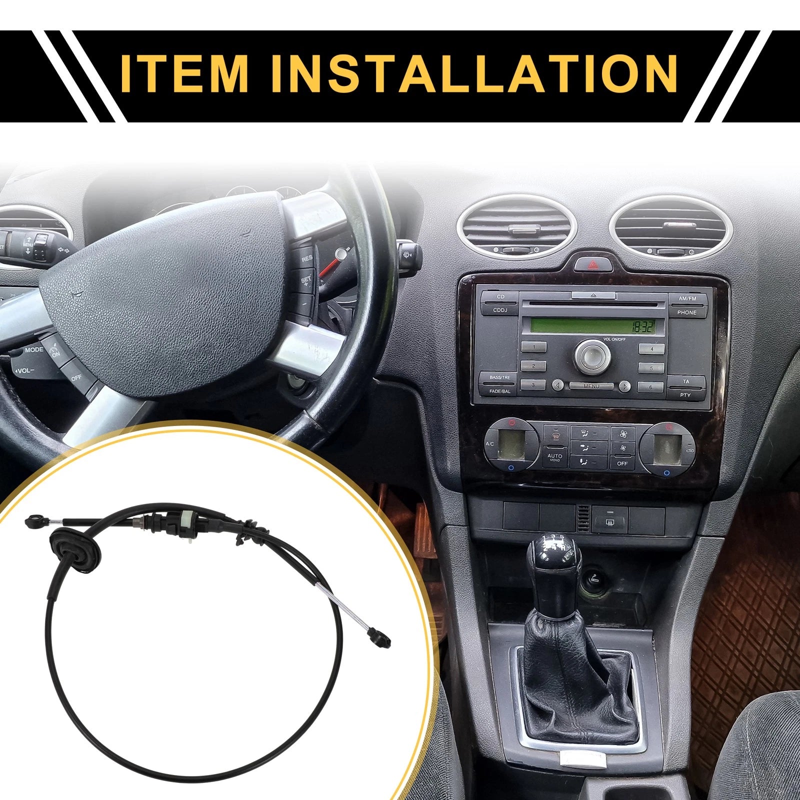 Transmission Gear Shifter Cable for Ford F-150, F-250 (1992–1997)